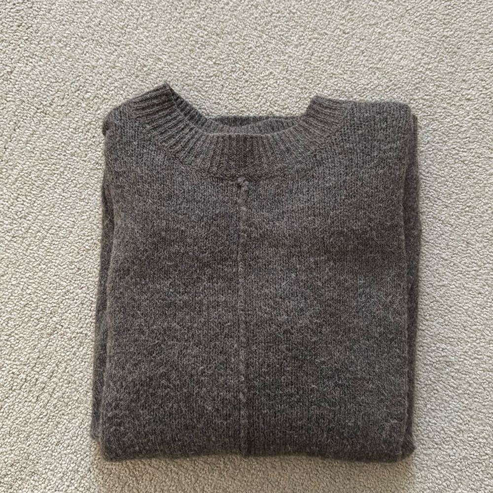 Brown top shop mock neck sweater